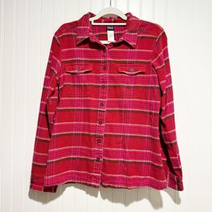 Patagonia Red Plaid Button Down Shirt
